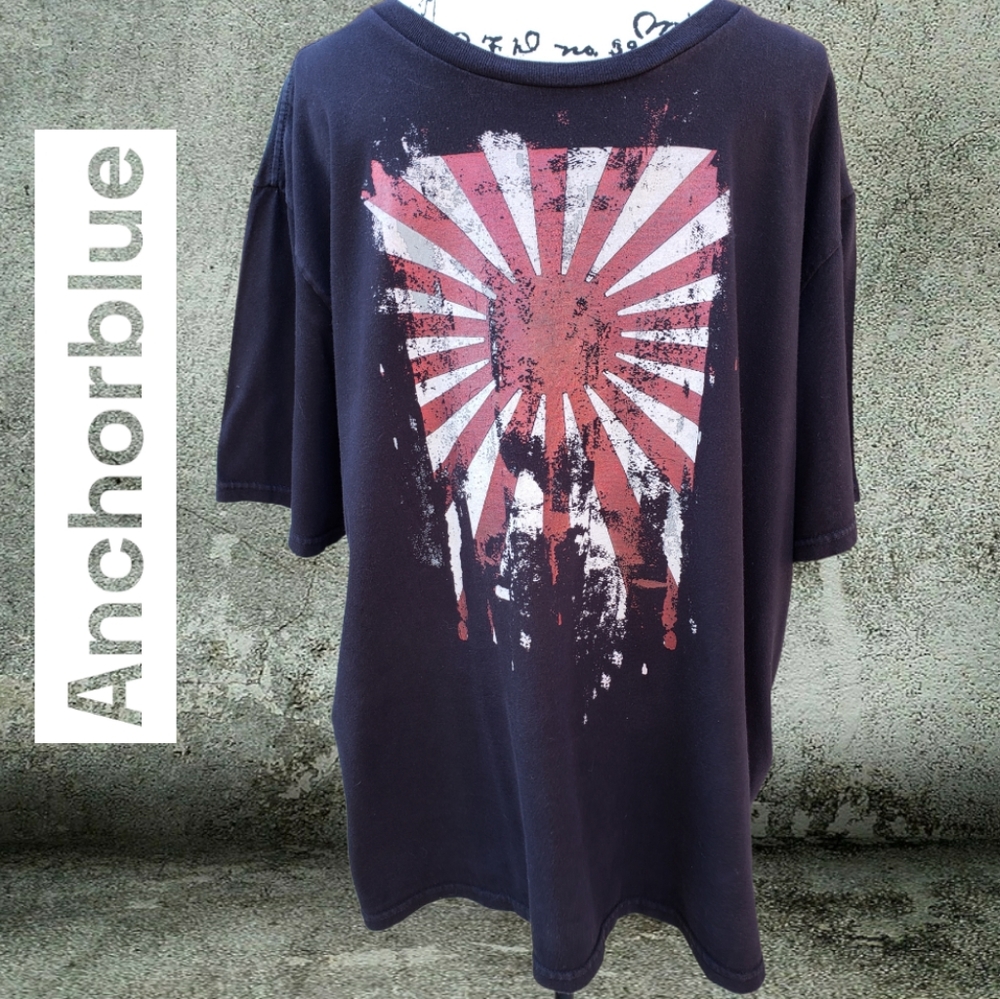 Anchorblue Mens black tee with sunburst